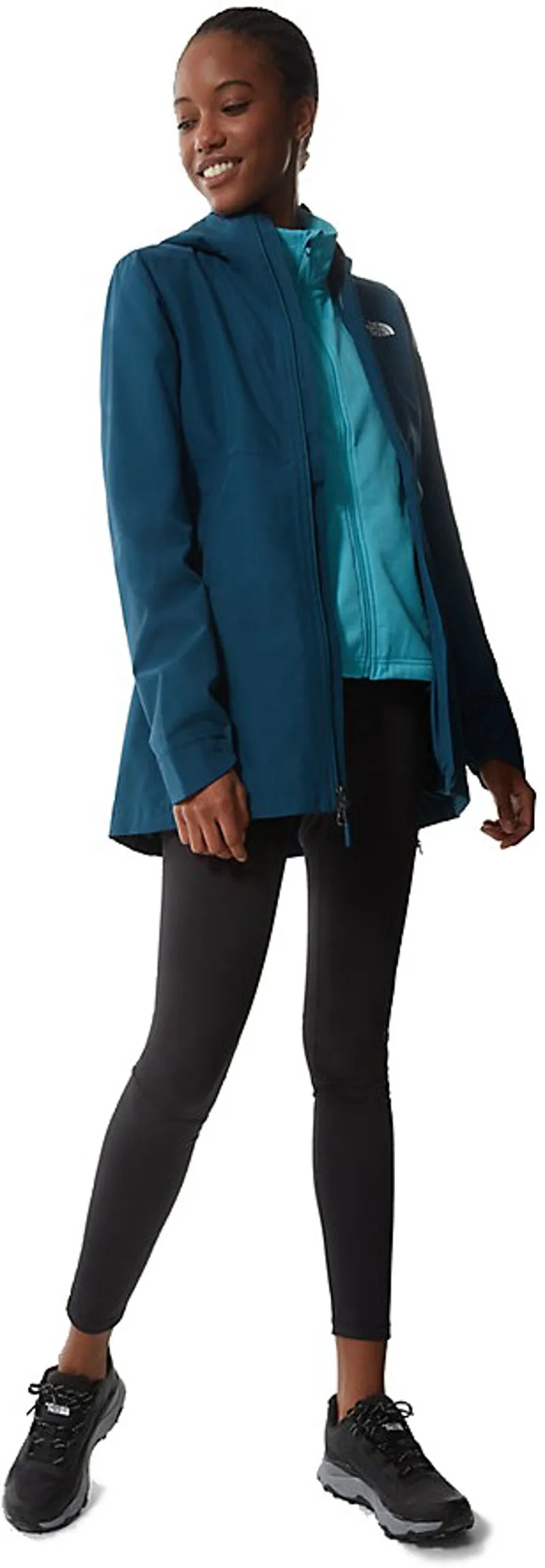 The North Face Womens Hikesteller Parka Shell Jacket - Monterey Blue-4